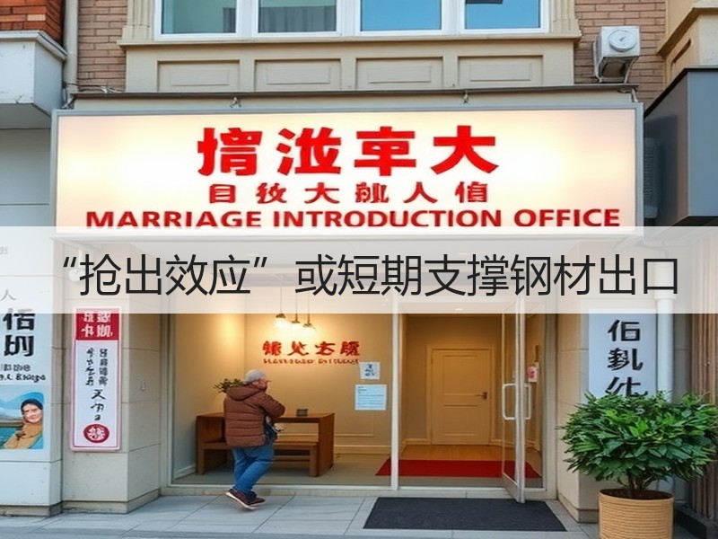 “抢出效应”或短期支撑钢材出口