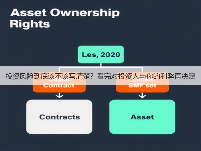 投资风险到底该不该写清楚？看完对投资人与你的利弊再决定