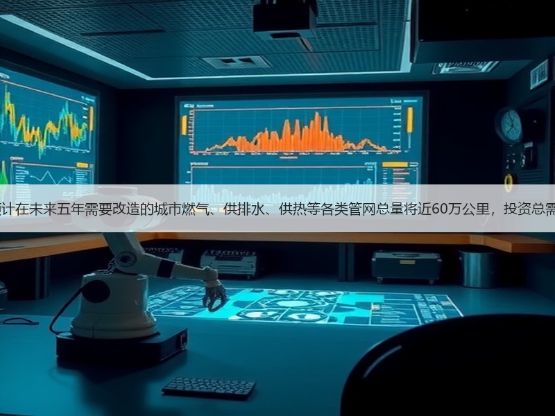 发改委：预计在未来五年需要改造的城市燃气、供排水、供热等各类管网总量将近60万公里，投资总需求约4万亿