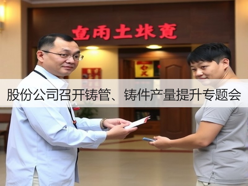 股份公司召开铸管、铸件产量提升专题会