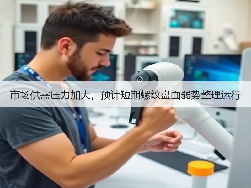 市场供需压力加大，预计短期螺纹盘面弱势整理运行