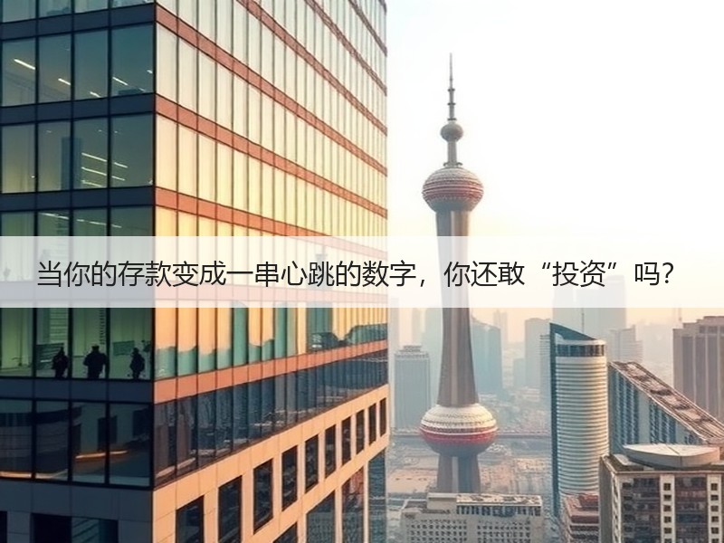 当你的存款变成一串心跳的数字，你还敢“投资”吗？