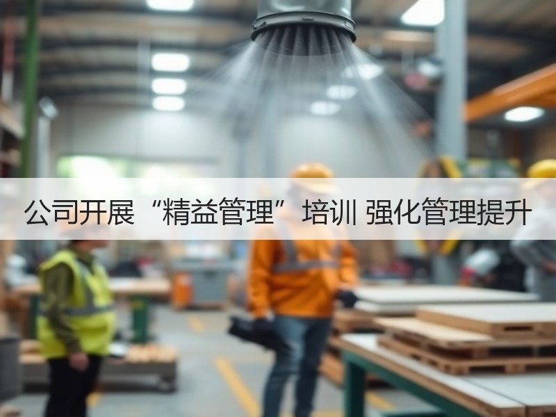 公司开展“精益管理”培训 强化管理提升