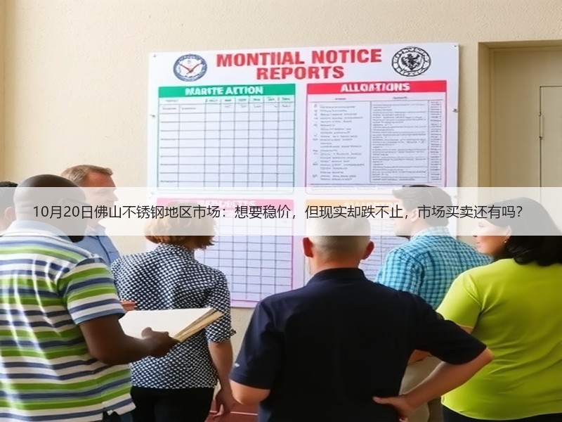10月20日佛山不锈钢地区市场：想要稳价，但现实却跌不止，市场买卖还有吗？