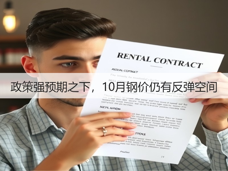 政策强预期之下，10月钢价仍有反弹空间