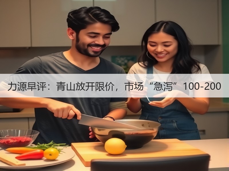 力源早评：青山放开限价，市场“急泻”100-200