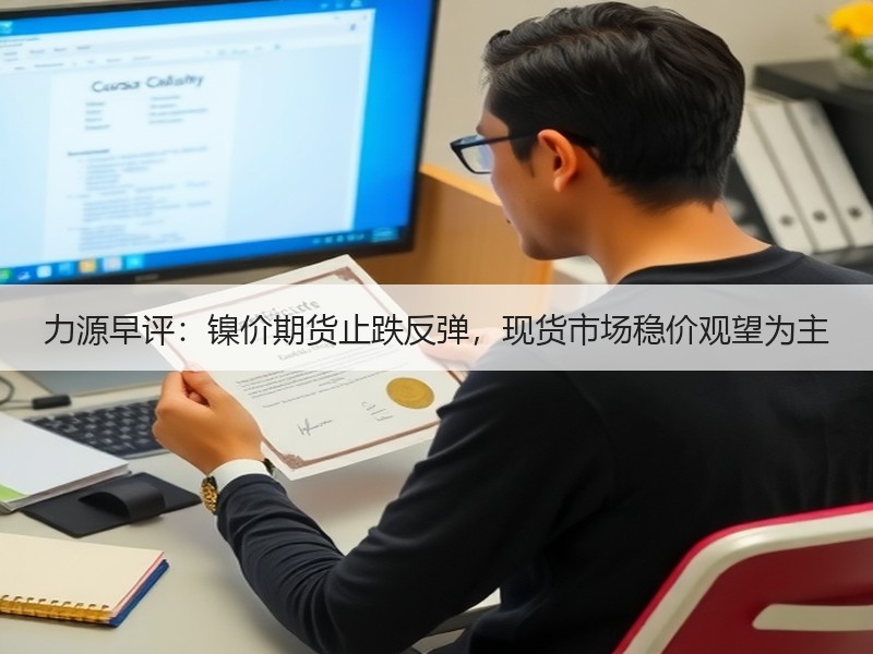 力源早评：镍价期货止跌反弹，现货市场稳价观望为主