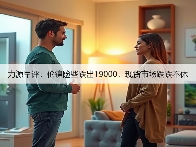 力源早评：伦镍险些跌出19000，现货市场跌跌不休