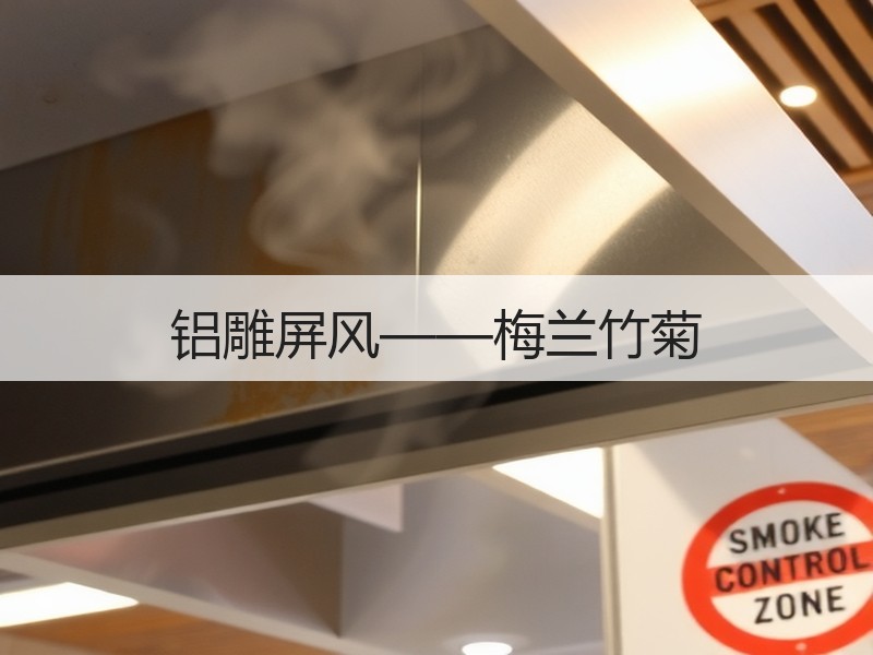 铝雕屏风——梅兰竹菊
