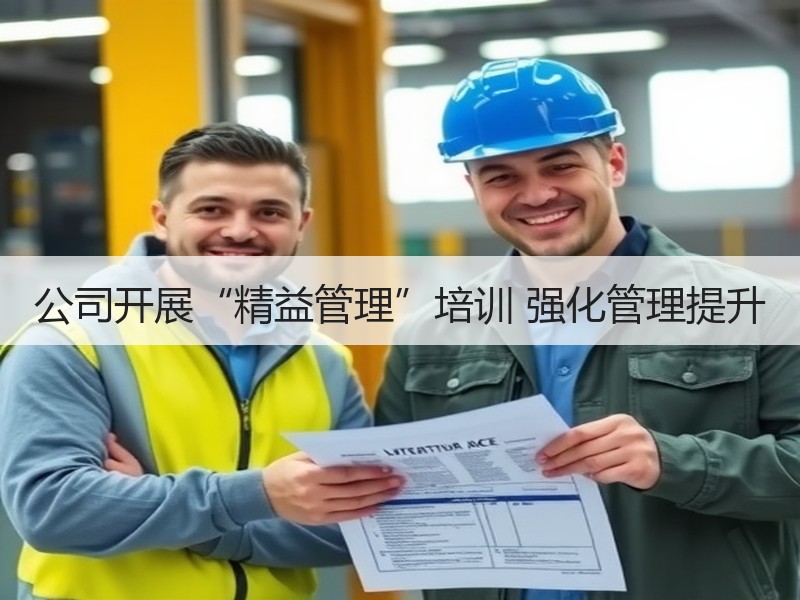 公司开展“精益管理”培训 强化管理提升