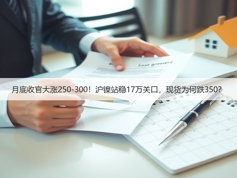 月底收官大涨250-300！沪镍站稳17万关口，现货为何跌350？