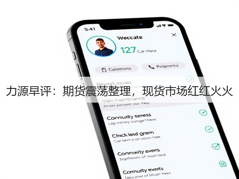 力源早评：期货震荡整理，现货市场红红火火