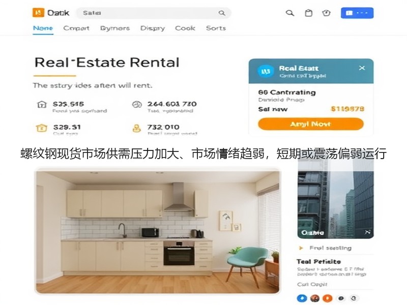 螺纹钢现货市场供需压力加大、市场情绪趋弱，短期或震荡偏弱运行