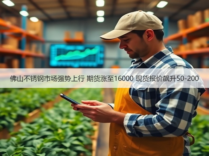 佛山不锈钢市场强势上行 期货涨至16000 现货报价飙升50-200