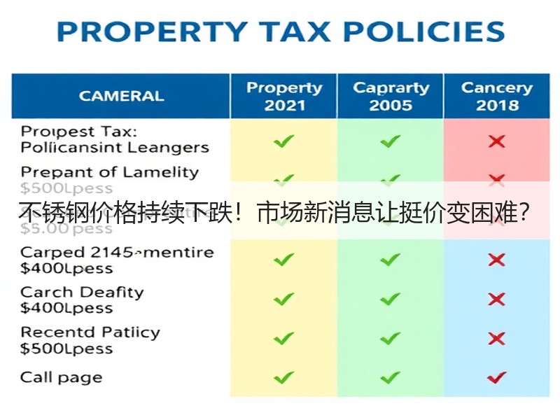 不锈钢价格持续下跌！市场新消息让挺价变困难？