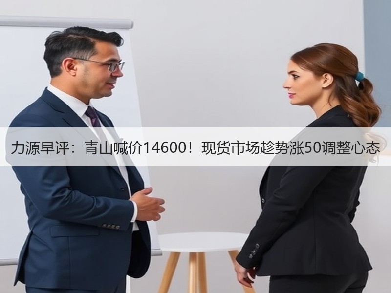 力源早评：青山喊价14600！现货市场趁势涨50调整心态